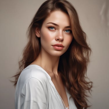 Headshot of a confident male model outdoors in urban setting.