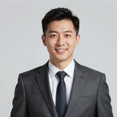 A studio portrait of a professional-looking man in a sharp suit, smiling confidently, representing a satisfied premium player. High-end lighting.