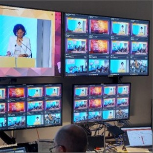 AV Room at the Orchid Giving Circle Power Leadership Forum at Frito-Lay headquarter in Plano Texas.