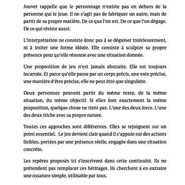 Julien Sardaigne Jouer avec sa personnalité