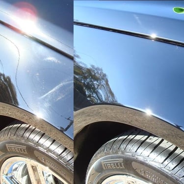Bright clear headlight after professional restoration in Arlington Heights IL