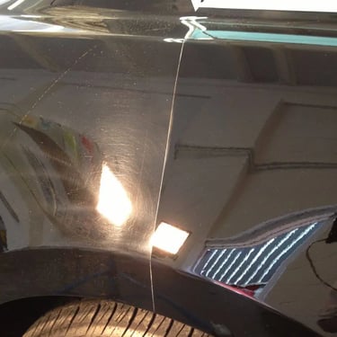 Clear restored headlight after sanding and polishing in Chicago