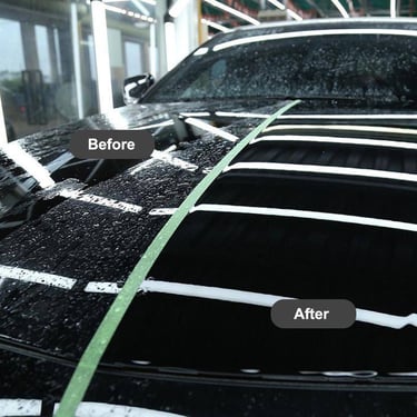 Cloudy hazy headlight before professional restoration in Arlington Heights IL