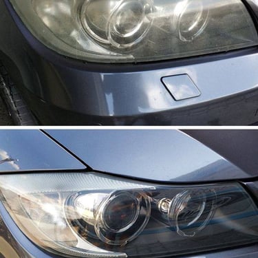 Headlight restoration before and after result in Palatine IL