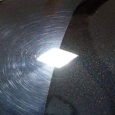 Oxidized cloudy headlight lens before polishing in Schaumburg IL