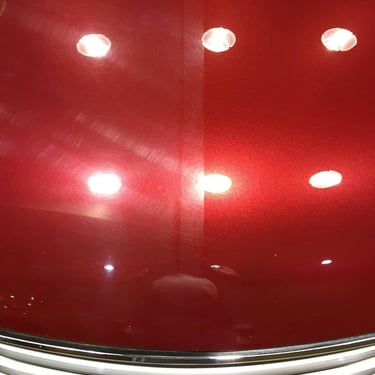 Yellowed headlight lens before mobile headlight restoration in Palatine IL