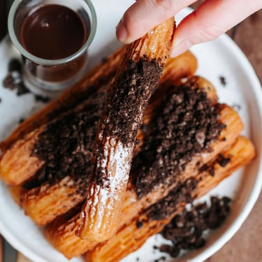 The Alley Penang signature crispy churros with Nutella dips