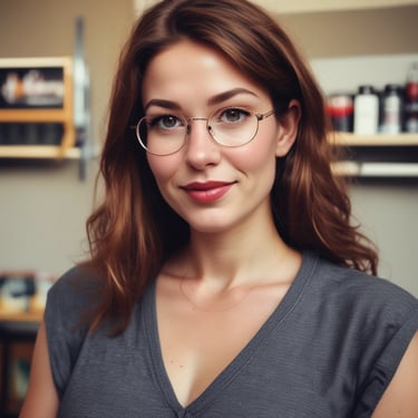 Golden retriever puppy with a red collar posing against a vintage dog sketch wallpaper pattern.