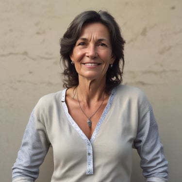 woman wearing black crew-neck shirt