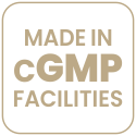 Manufactured in cGMP-compliant facilities