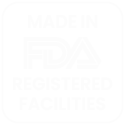 Manufactured in FDA-registered facilities