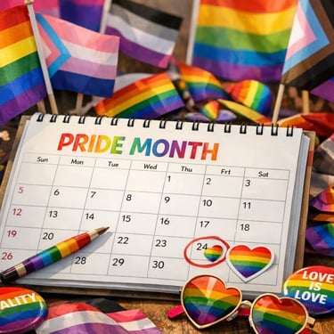 calendar with pride month dates