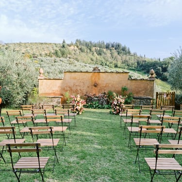 vestuvių dekoravimas Italijoje Floriencijoje cereminojs puošimas