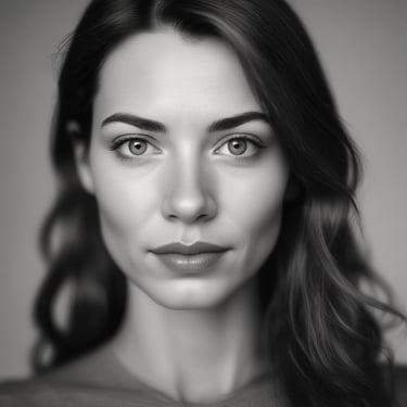 Close-up of a thoughtful woman holding a journal, surrounded by soft natural light.