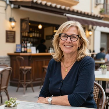 Technician fixing an air conditioning unit on a sunny day in Málaga.