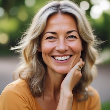 woman wearing black crew-neck shirt