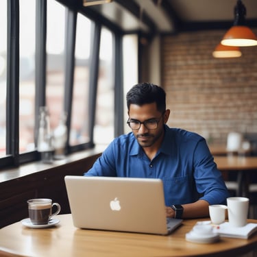 Portrait of a smiling man in casual attire, representing a satisfied client.