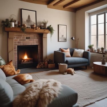 Close-up of a confident businesswoman smiling against a dark, futuristic office backdrop.