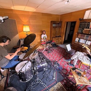 Jazz Band recording, Fil's HOUSE Studio, Sion, Valais
