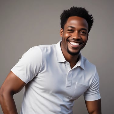 A smiling middle-aged man in a textile factory, holding a spool of yarn.