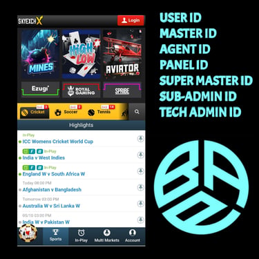 ONLINE CRICKET BETTING ID AVAILABLE DL MDL SMDL MASTER ID SUPER MASTER ID ADMIN ID AVAILABLE 
