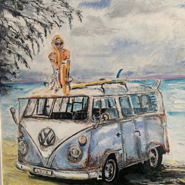 Campervan original painting