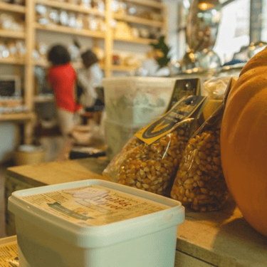 A grocery and eatery shop in Crete, offering local products and fresh food