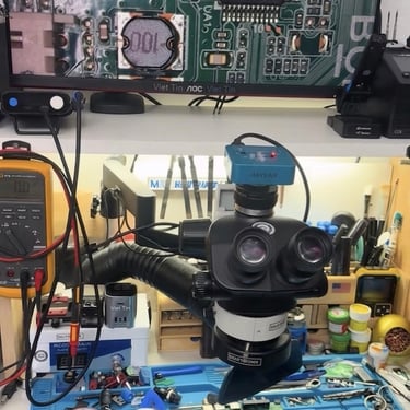 Kỹ thuật soi kính lúp phục hồi mạch ngầm mainboard laptop tại Việt Tin Cần Thơ