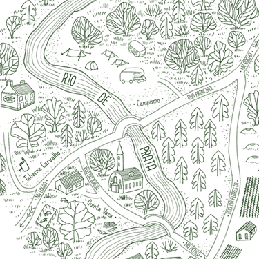 Closeup, an art map illustration 
