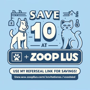 Profitez de 10 % de réduction sur votre première commande de produits pour animaux avec Zooplus code
