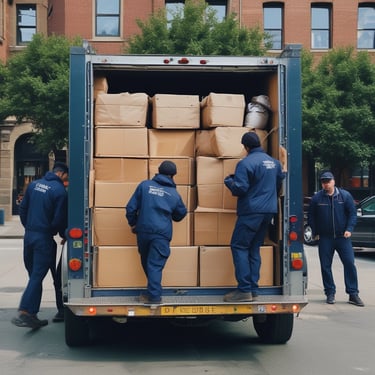 A logistics team planning delivery routes.