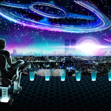 sci-fi inspired digital art made in photoshop