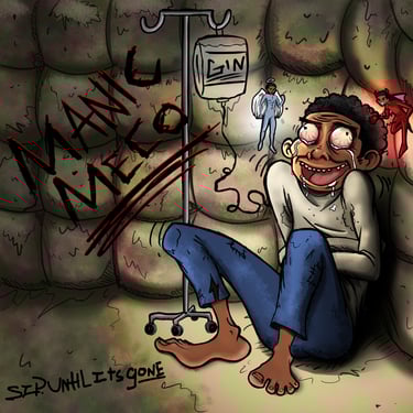 sip until its gone, manic meco, rapper, album art