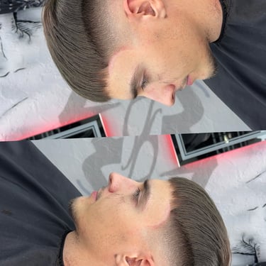 skin fade ant tamsiu plauku