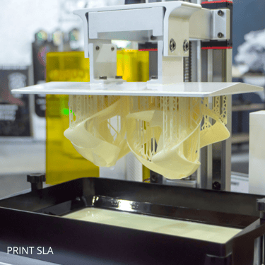 una impresora de resina