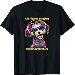The Velvet Woofers - T-shirts and Other Merchandise - Puppy Apprentice