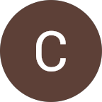 Un cercle marron avec la lettre C