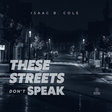 Noir-style street at night — album artwork for 'These Street Don't Speak, evoking cinematic soul.