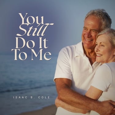 Mature couple smiling together — feel-good love song cover for 'Still Do it to Me'.