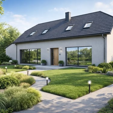 Vizualizacija pertvarkyto ūkinio pastato į gyvenamąjį namą