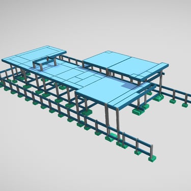 Projeto estrutural residência alto padrão 3d
