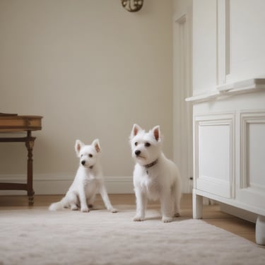 A modern, minimalist room opens up to a stunning ocean view. The space features sleek, curved architecture with white textured ceilings and marble floors. There is a small circular pool surrounded by cozy seating including a lounger, a hanging chair, and a cushioned seat. A sofa with green accent pillows, a table with snacks, and a jug of refreshing drink complete the serene, luxurious setting.