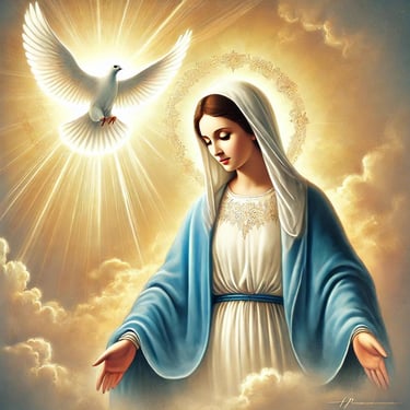 Mary and dove