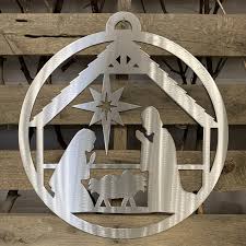 metal Nativity