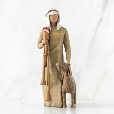 Shepherd and sheep