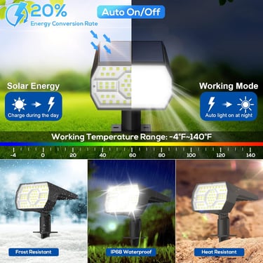 solar powered spotlights