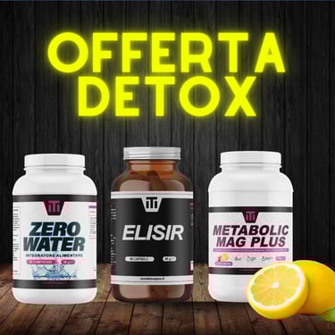 a group of three bottles of detoxox and zinc oxide metal