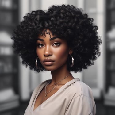 Four bundles of straight, orange hair extensions lying on a white, fluffy surface. Surrounding the hair are natural elements including pine cones, twigs, and a woven decorative ball, creating an organic, rustic atmosphere.
