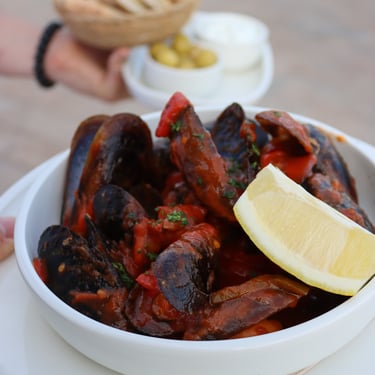 mussels in tomatosauce