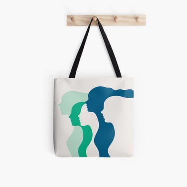 Women side by side Tote Bag
